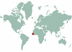 Inhafe in world map